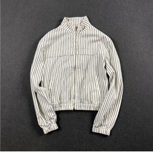 Vintage striped denim jacket